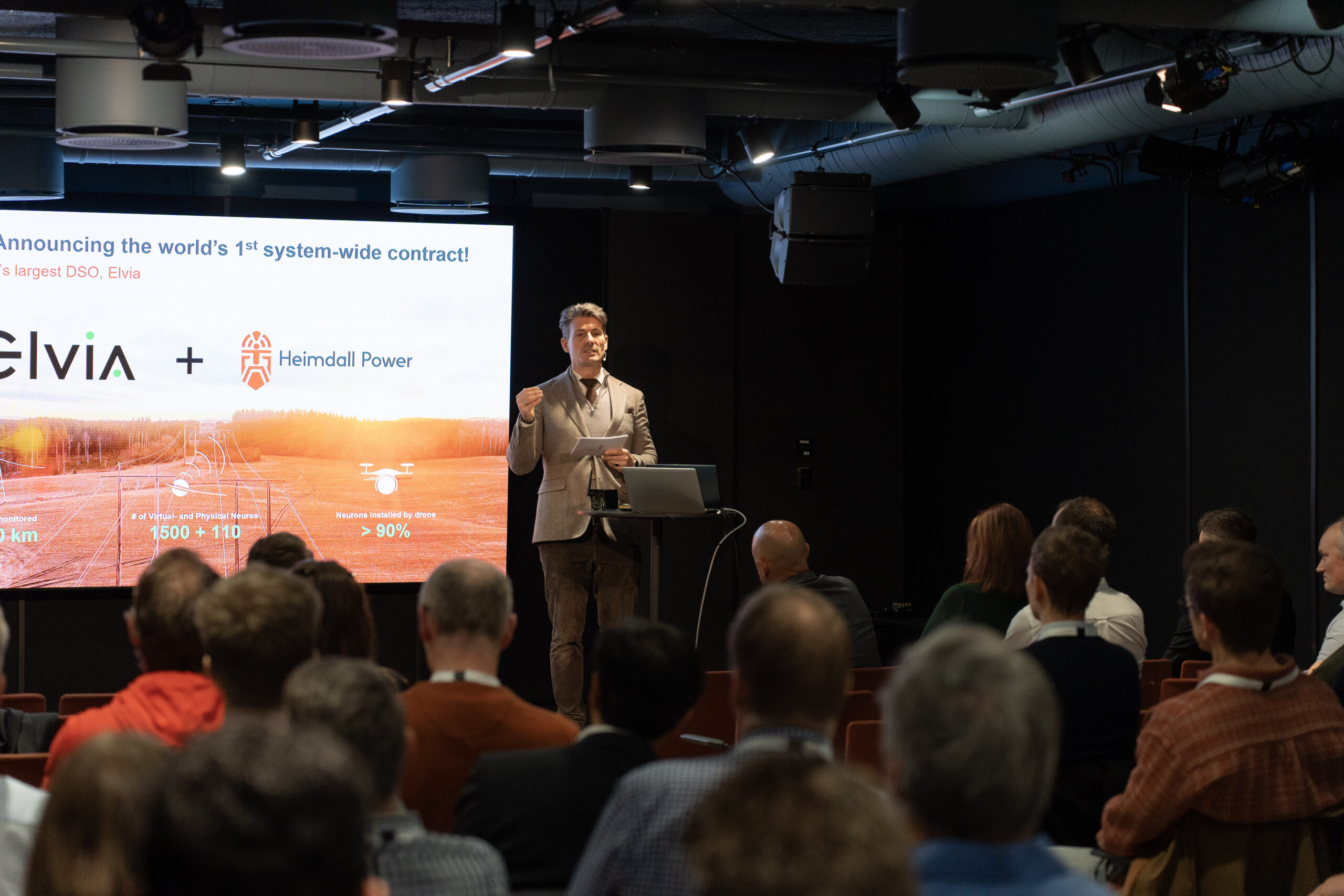 Jørgen Festervold, Heimdall Power, snakker på NextGrid Summit 2026